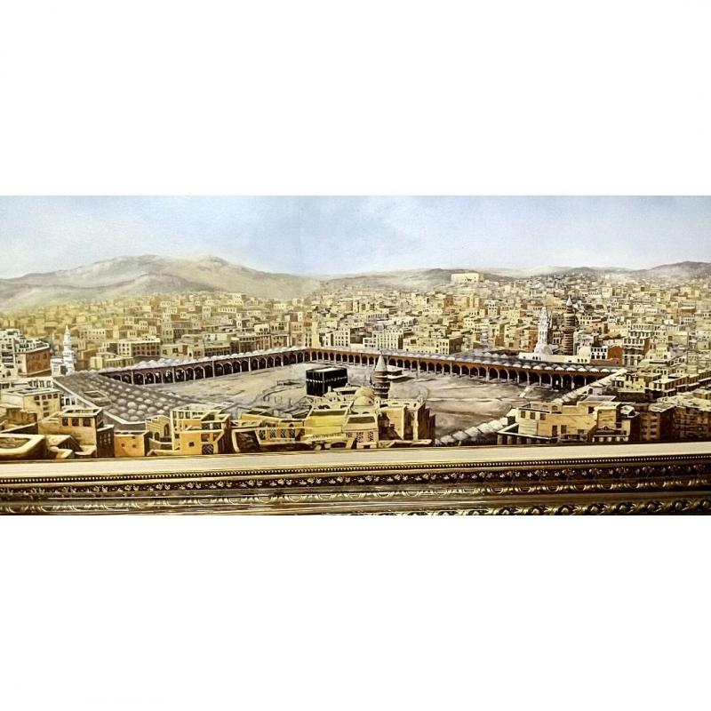 ’MESCİD-İ HARAM’’  TUVAL ÜZERİ YAĞLI BOYA 280X85 CM