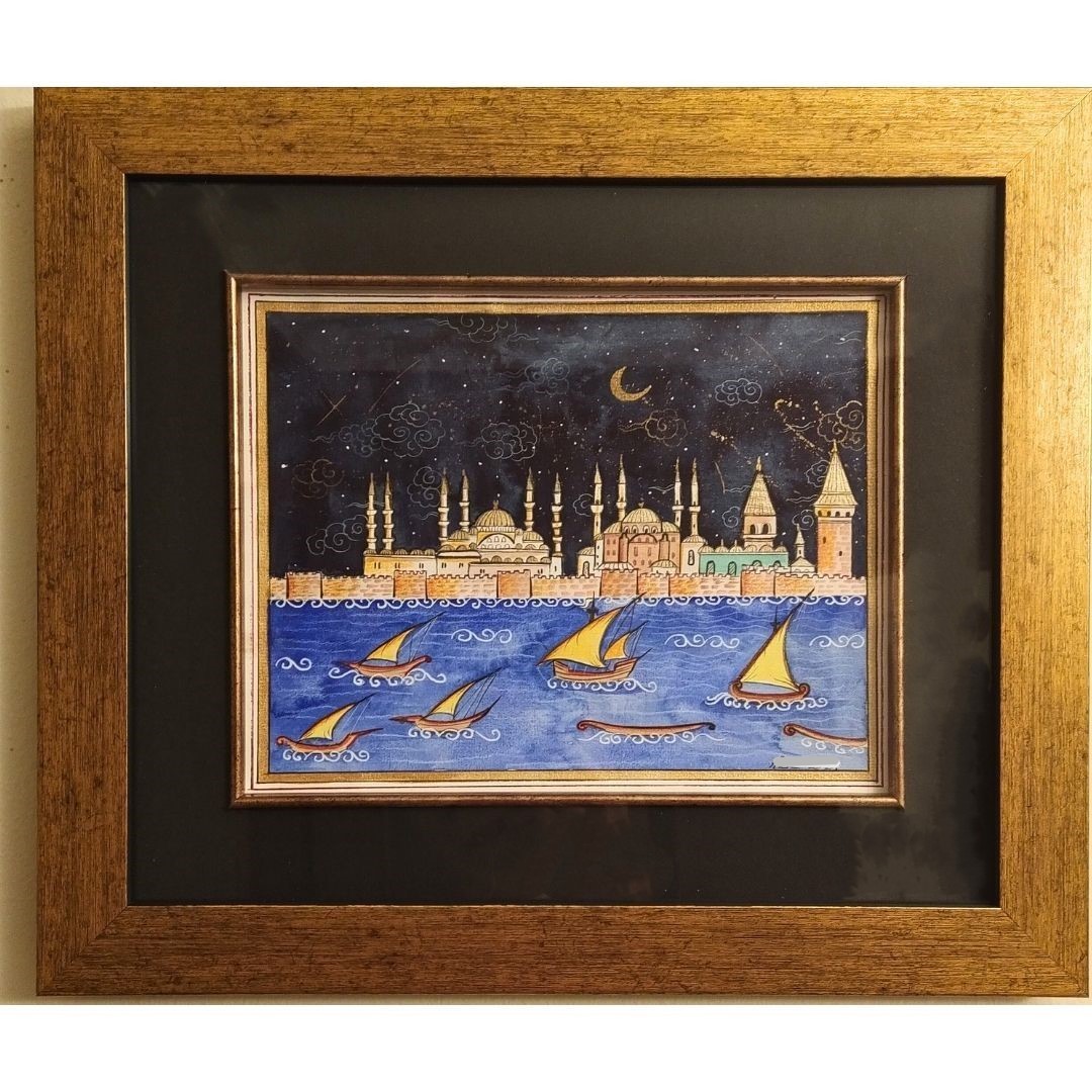 Minyatür 30x35 cm Sarayburnu ve Deniz