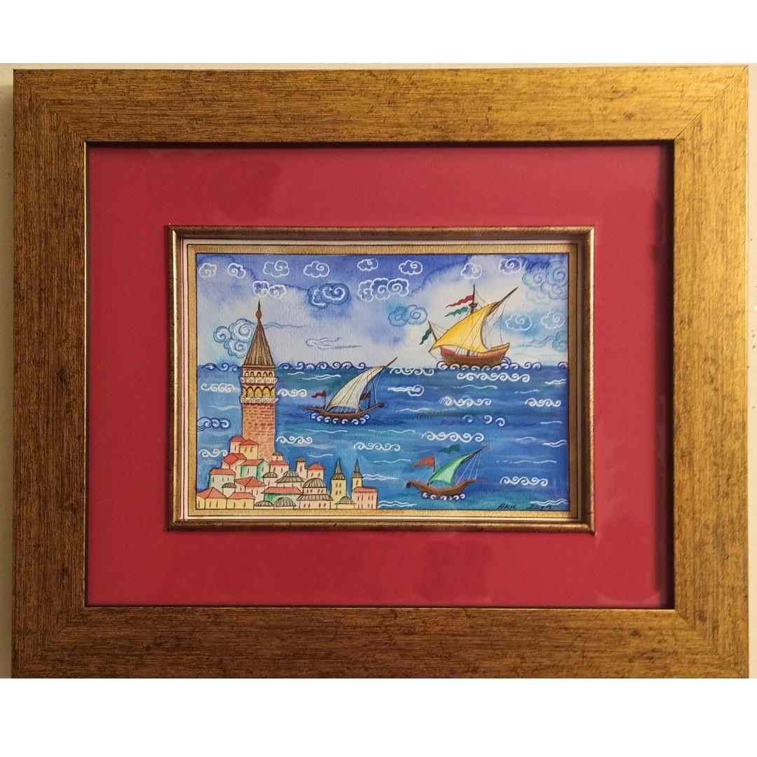 Minyatür 25x30 cm İstanbul Manzara