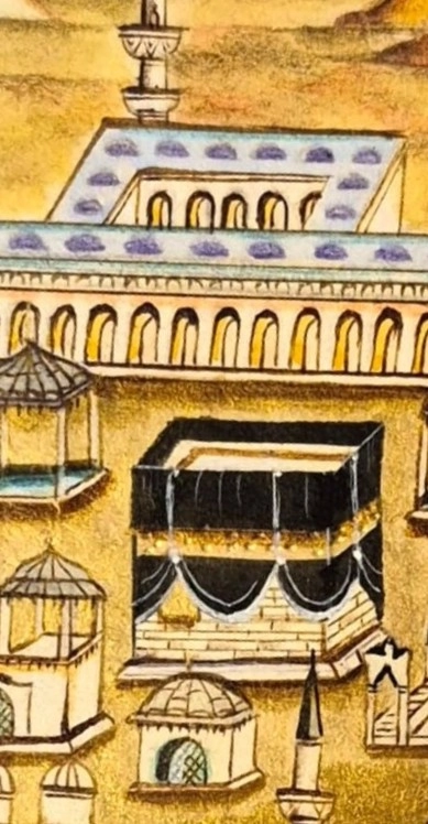 MİNYATÜR ÇERÇEVESİZ ORJİNAL ’’KABE-İ MUAZZAMA’’ 18X27 CM 
