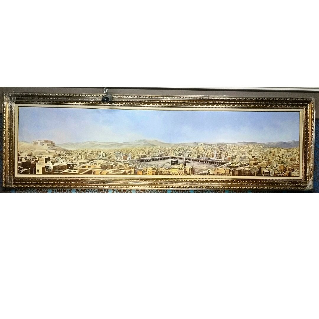 ’MESCİD-İ HARAM’’  TUVAL ÜZERİ YAĞLI BOYA 280X85 CM