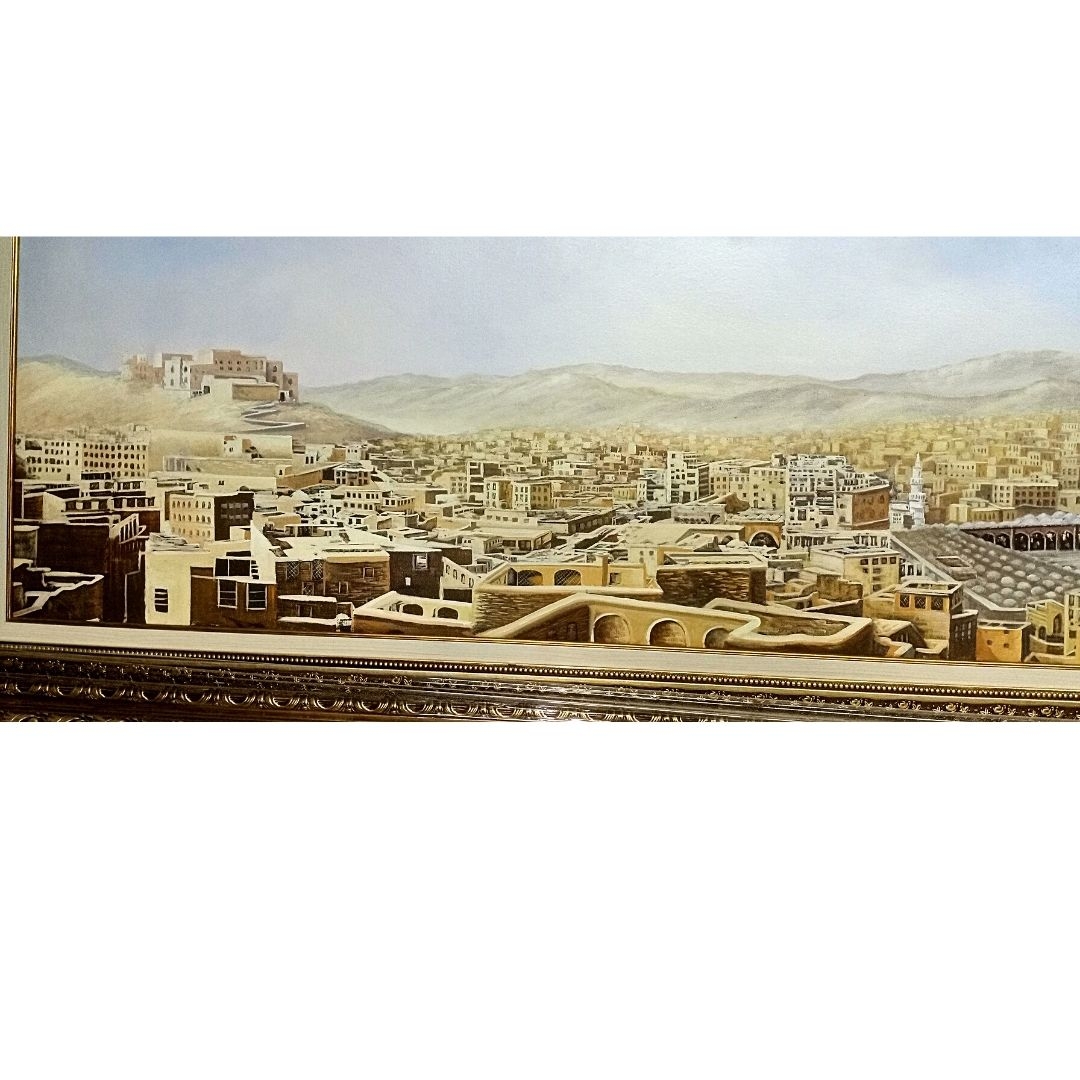 ’MESCİD-İ HARAM’’  TUVAL ÜZERİ YAĞLI BOYA 280X85 CM