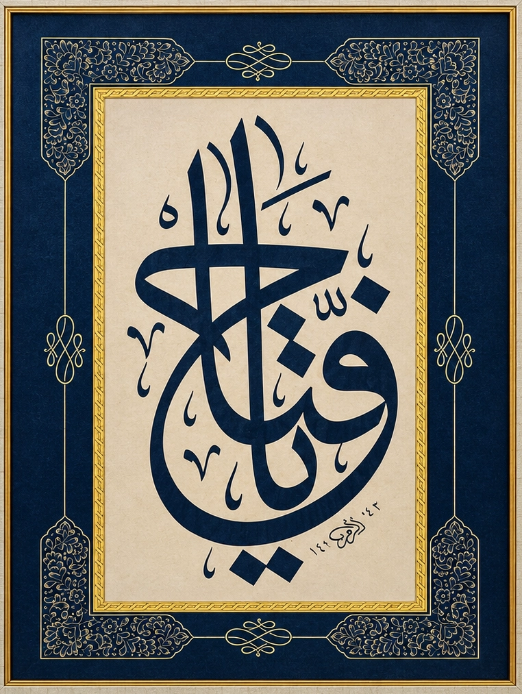  El Yazması 59x79 cm ’YA FETTAH’’