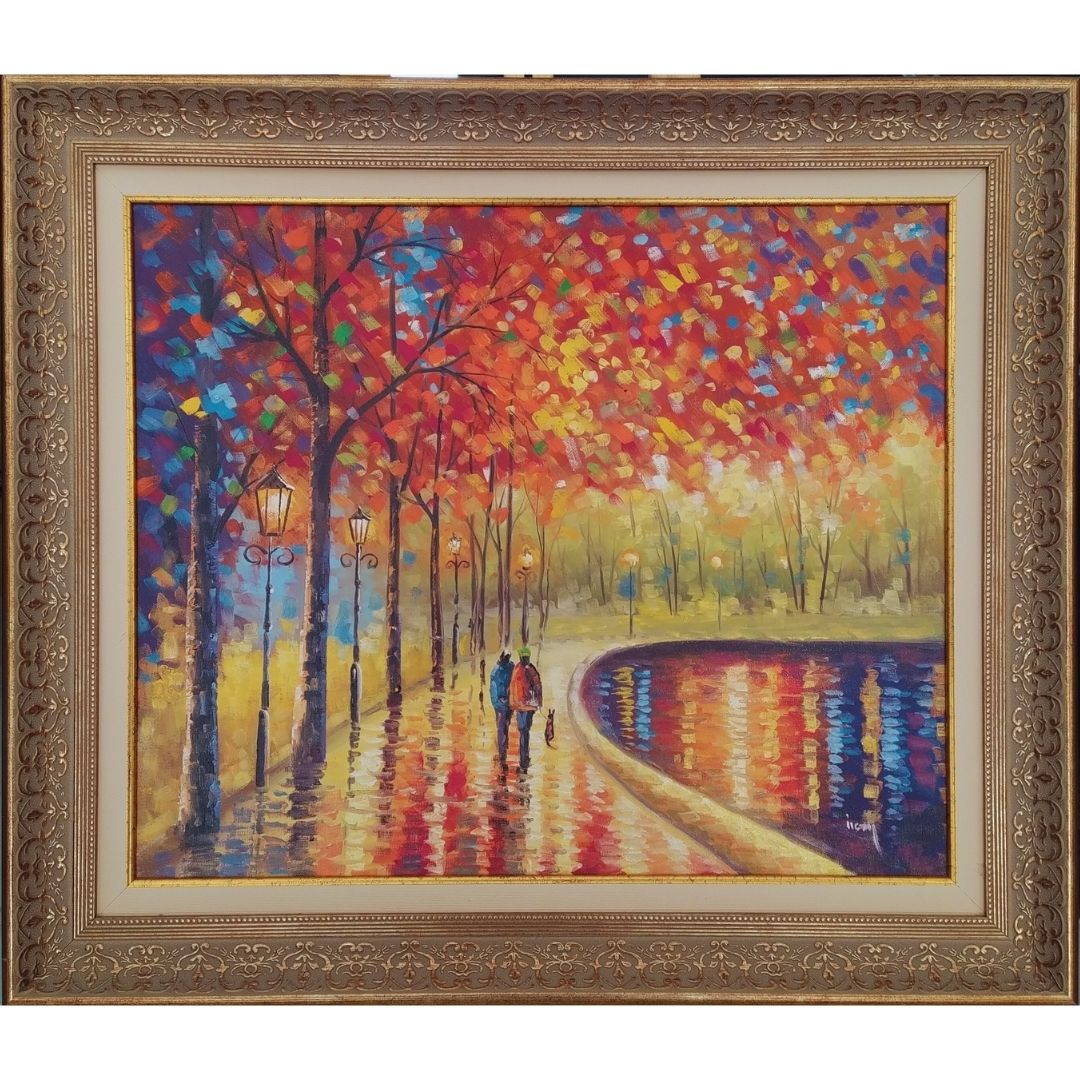 Yağlı Boya Tablo 77X67 cm Sonbahar Gezintisi