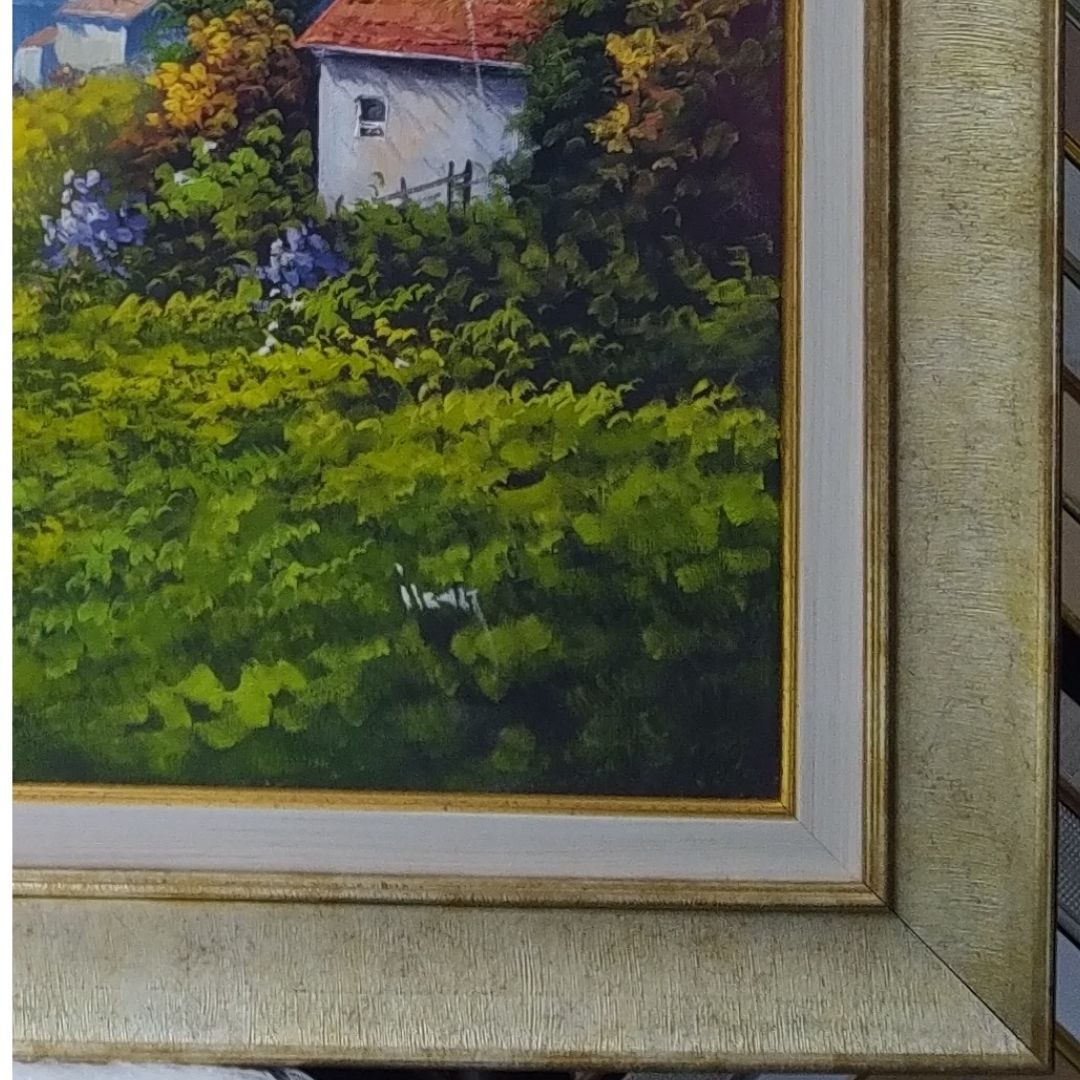 Yağlı Boya Tablo 94X75 cm Denize inen Patika 