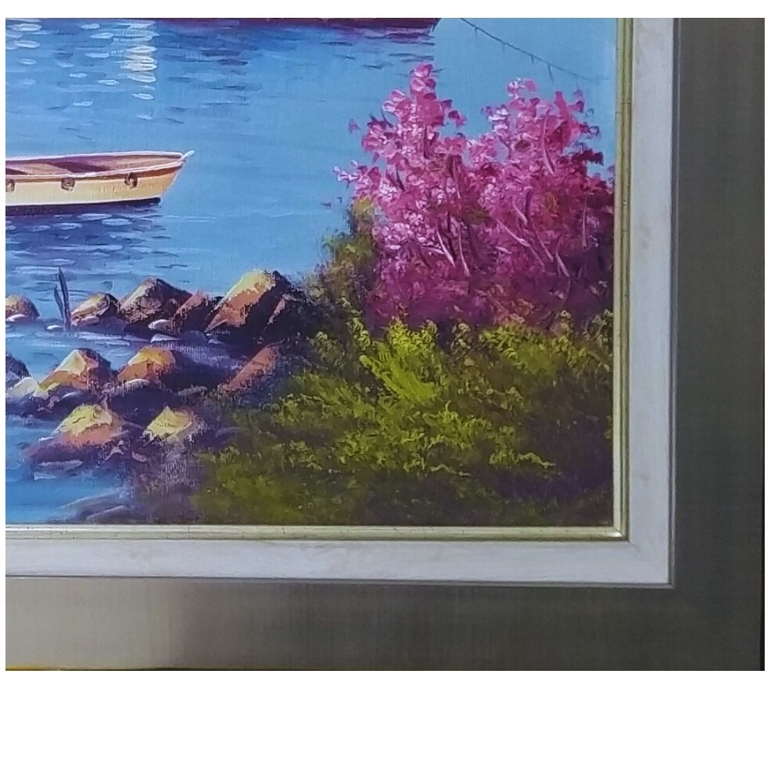 Yağlı Boya Tablo 105X76 cm KızKulesi ve Vapur