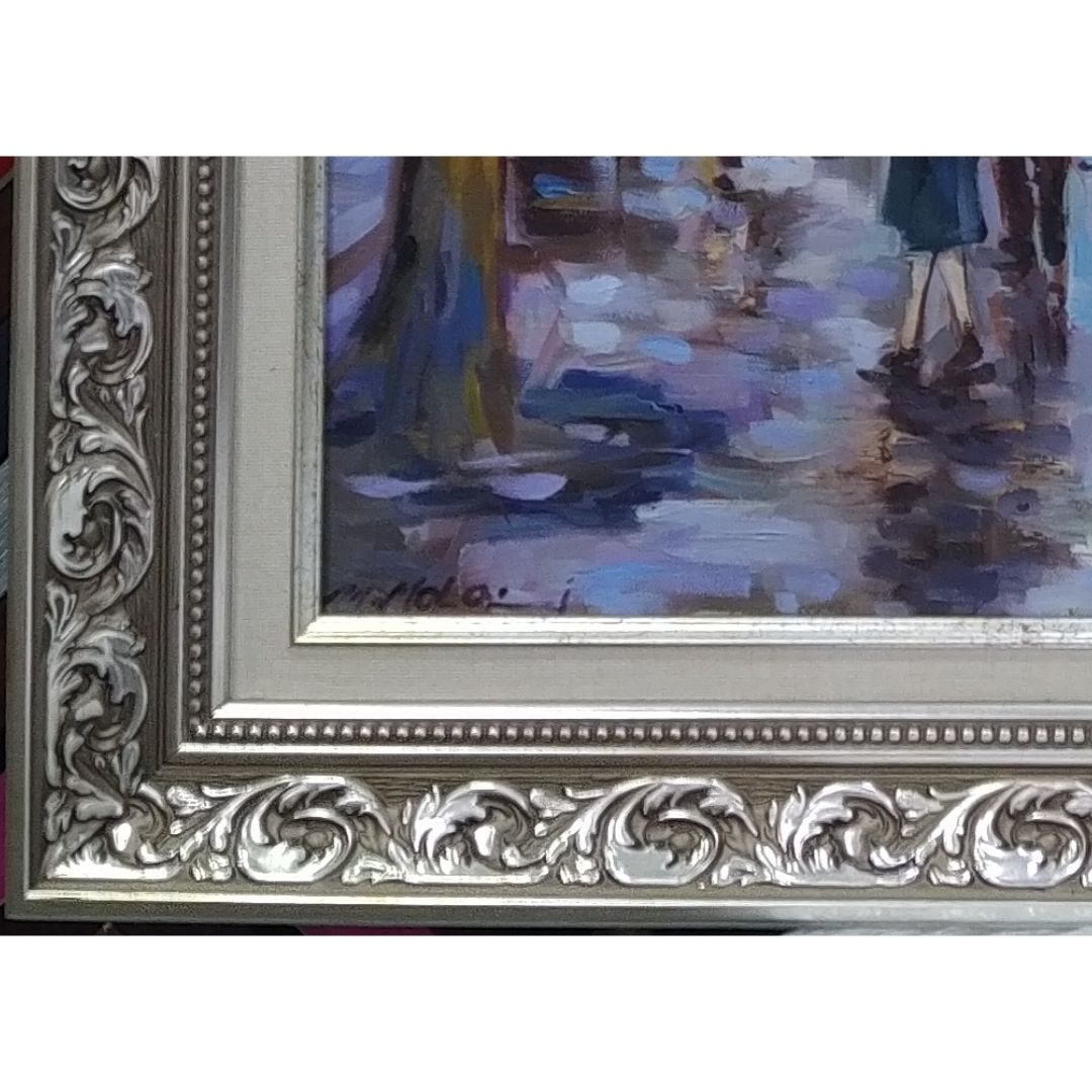 Yağlı Boya Tablo 87x67 cm Çiçek Pazarı