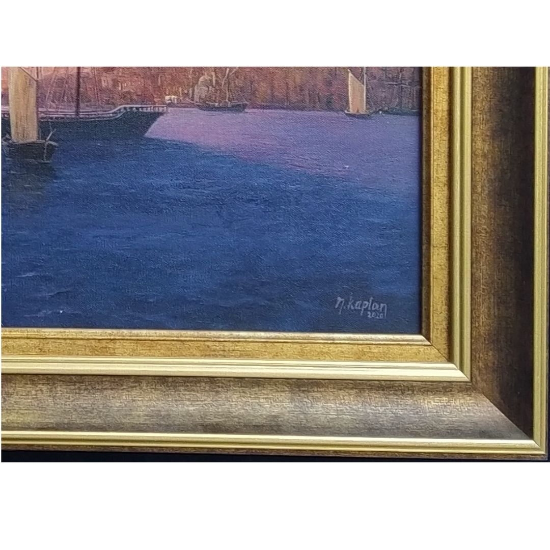 Yağlı Boya Tablo 140X90 cm Yelkenliler