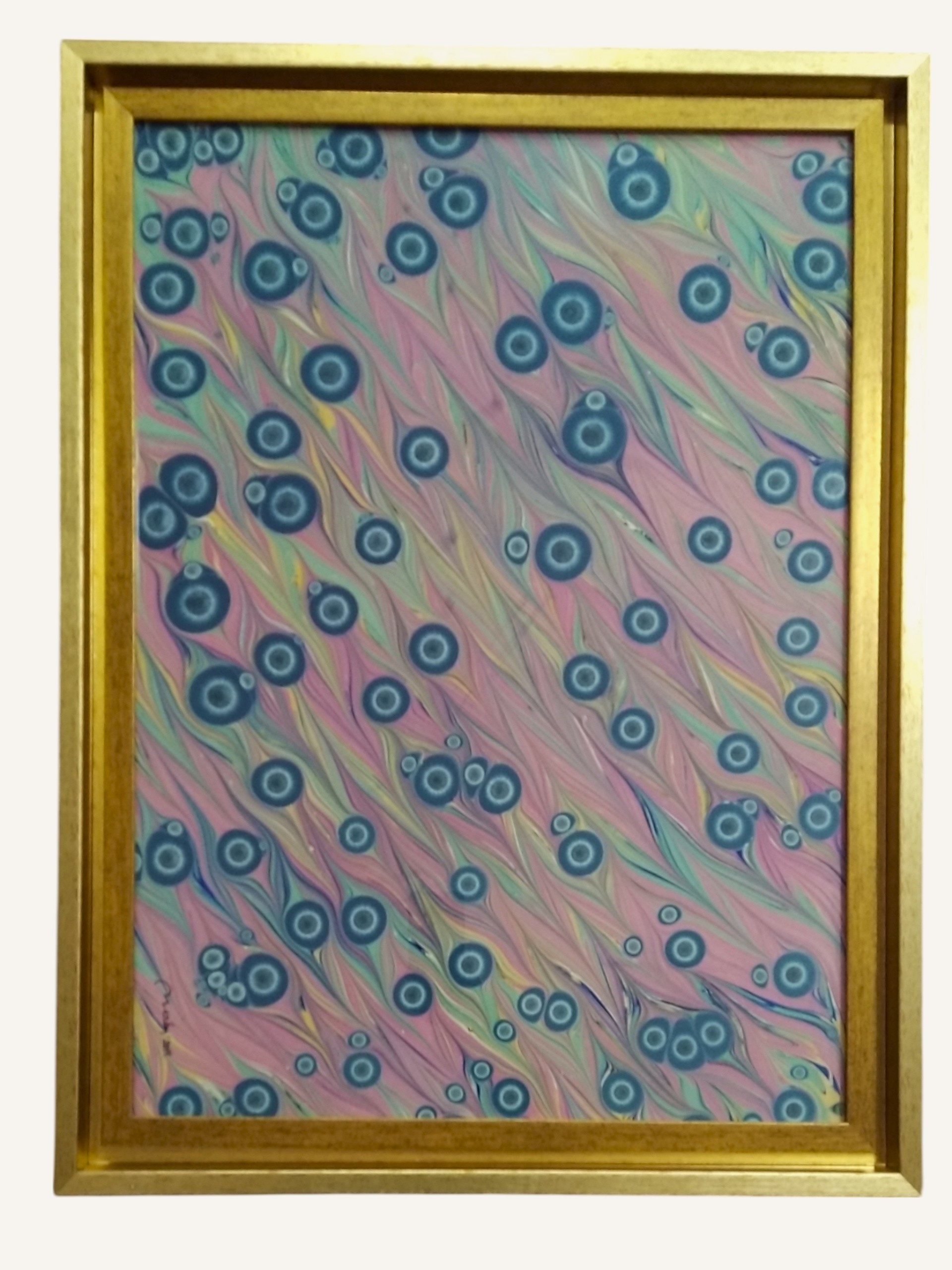 Ebru Sanatı Tablo 55x70 cm El Yapımı