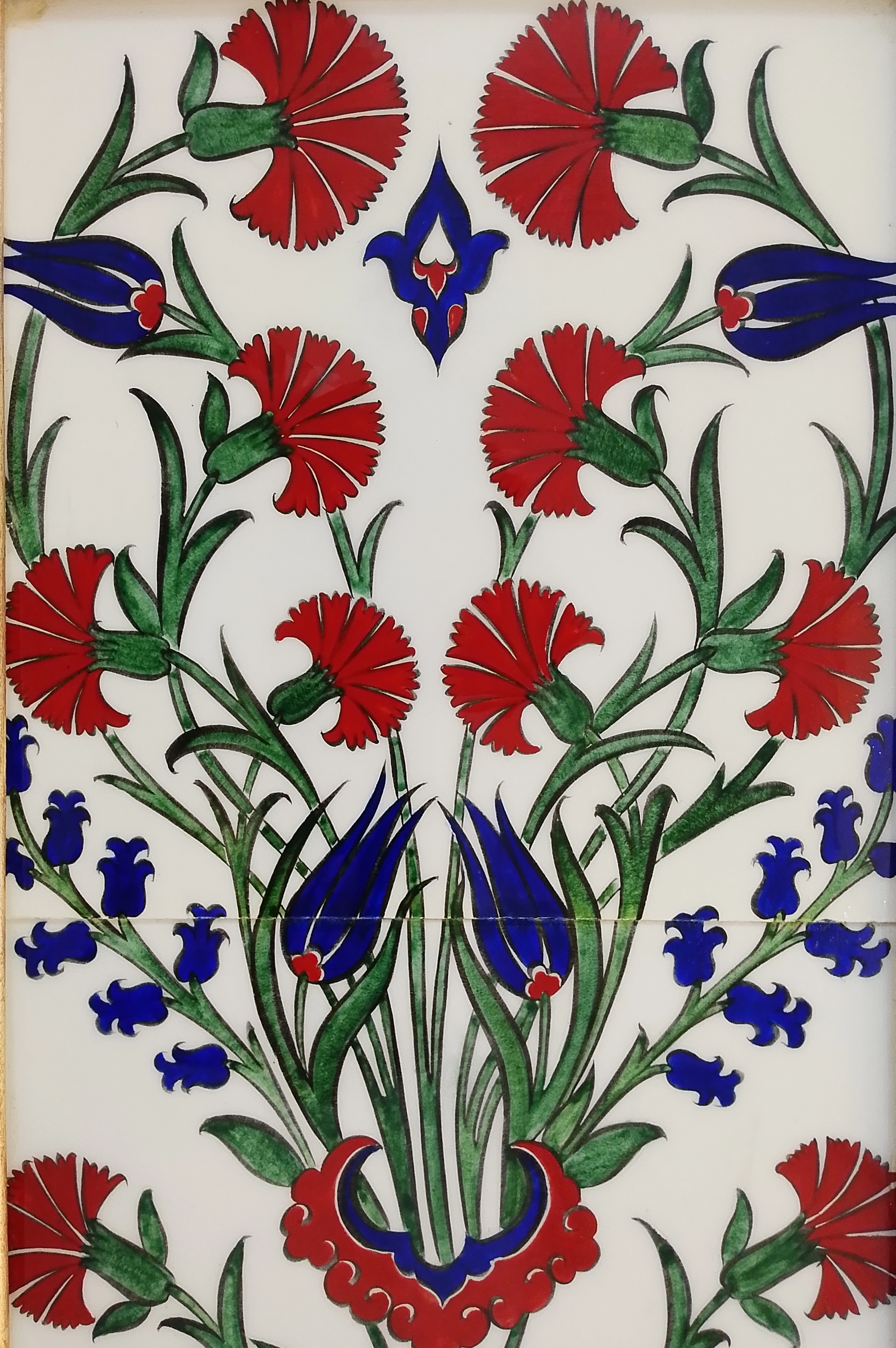 İZNİK ÇİNİ PANO 35X55 CM ÇERÇEVELİ 