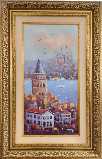 Yağlı Boya Tablo GALATA MANZARA